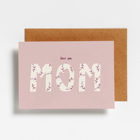 Hello August wenskaart Love You Mom