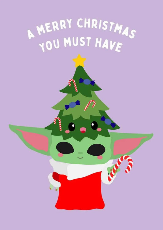 Postkaart A merry christmas you must have Studio Inktvis