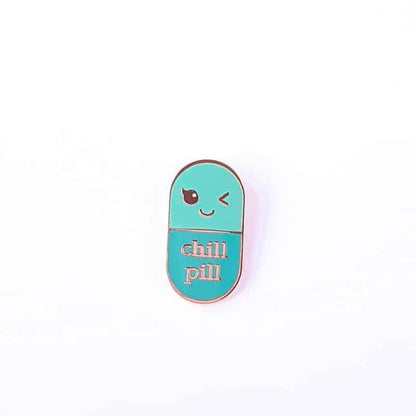 Pin Chill Pill Mint van Studio Inktvis