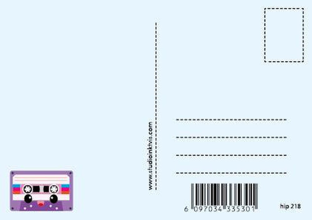 Postkaart Born in the olden days van Studio Inktvis, foto 2