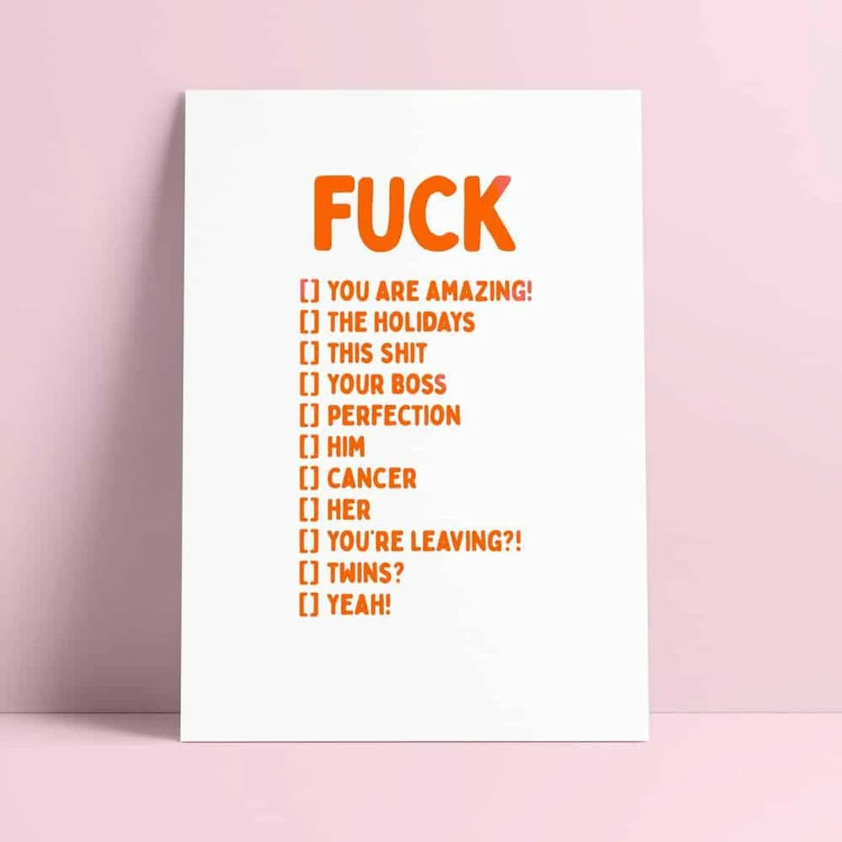 Postkaart Studio Inktvis FUCK