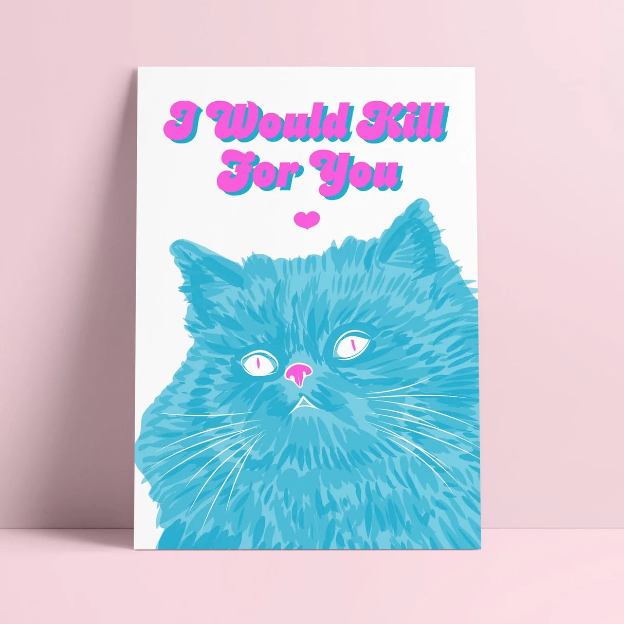 Postkaart I would kill for you Studio Inktvis
