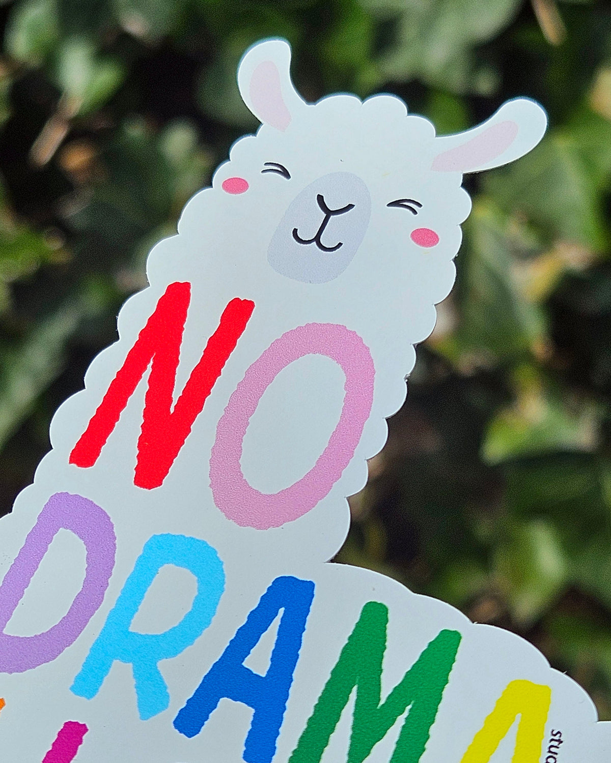 Sticker No drama llama van Studio Inktvis, foto 2
