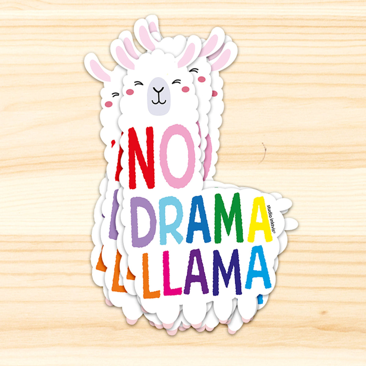 Sticker No drama llama van Studio Inktvis, foto 4