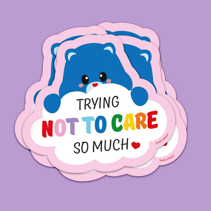 Sticker Trying not to care so much van Studio Inktvis, foto 4